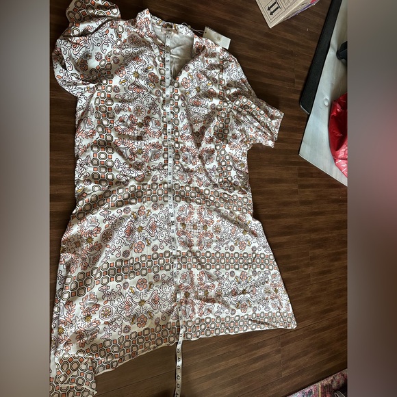 NWT Tory Burch Celeste Printed Silk Multi Hicks Garden Dress style 47356 sz 14 - Picture 9 of 11